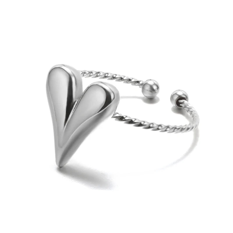 316L Stainless Steel Rings for Women Gold Color Never Fade Luxury Classic Rings Wedding Couple Rings Jewelry Free Shipping