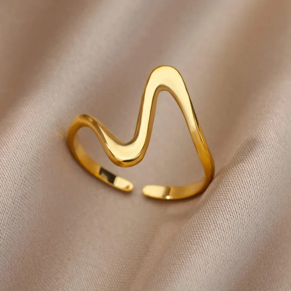 316L Stainless Steel Rings for Women Gold Color Never Fade Luxury Classic Rings Wedding Couple Rings Jewelry Free Shipping
