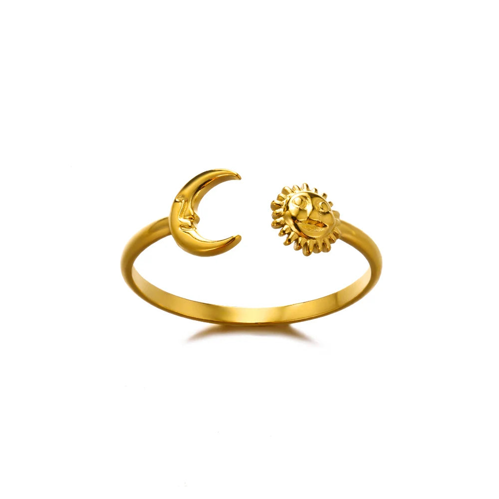 316L Stainless Steel Rings for Women Gold Color Never Fade Luxury Classic Rings Wedding Couple Rings Jewelry Free Shipping
