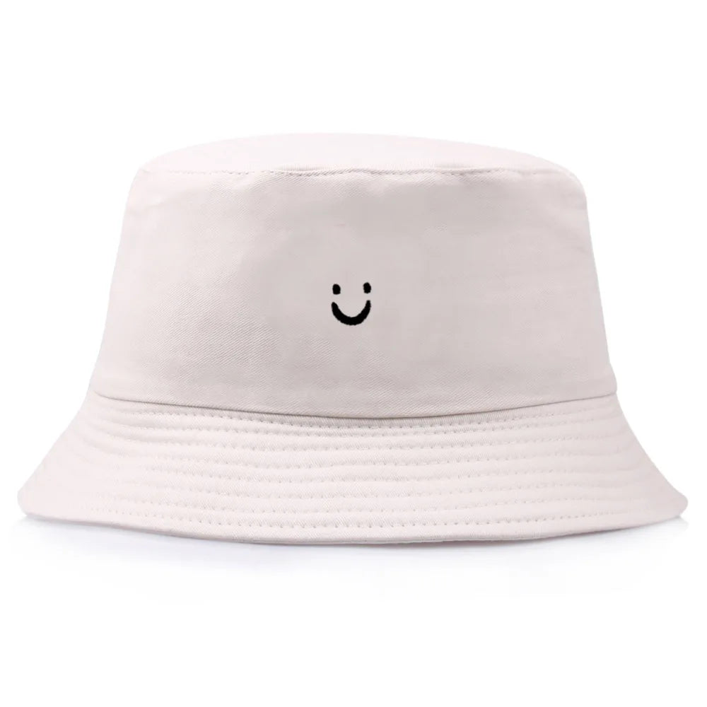 New Embroidered Fisherman Hat Women'S Cute Sunscreen Bowl Hat Men'S Outdoor Sunshade Hat