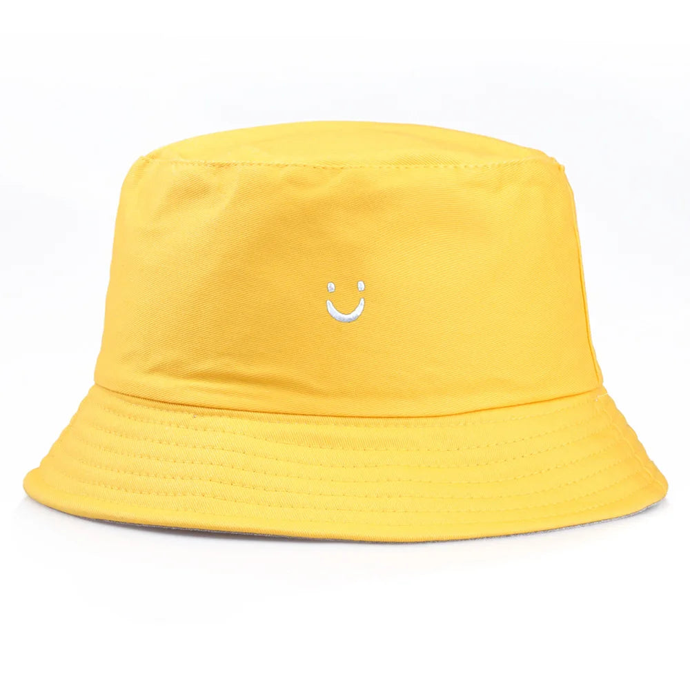 New Embroidered Fisherman Hat Women'S Cute Sunscreen Bowl Hat Men'S Outdoor Sunshade Hat