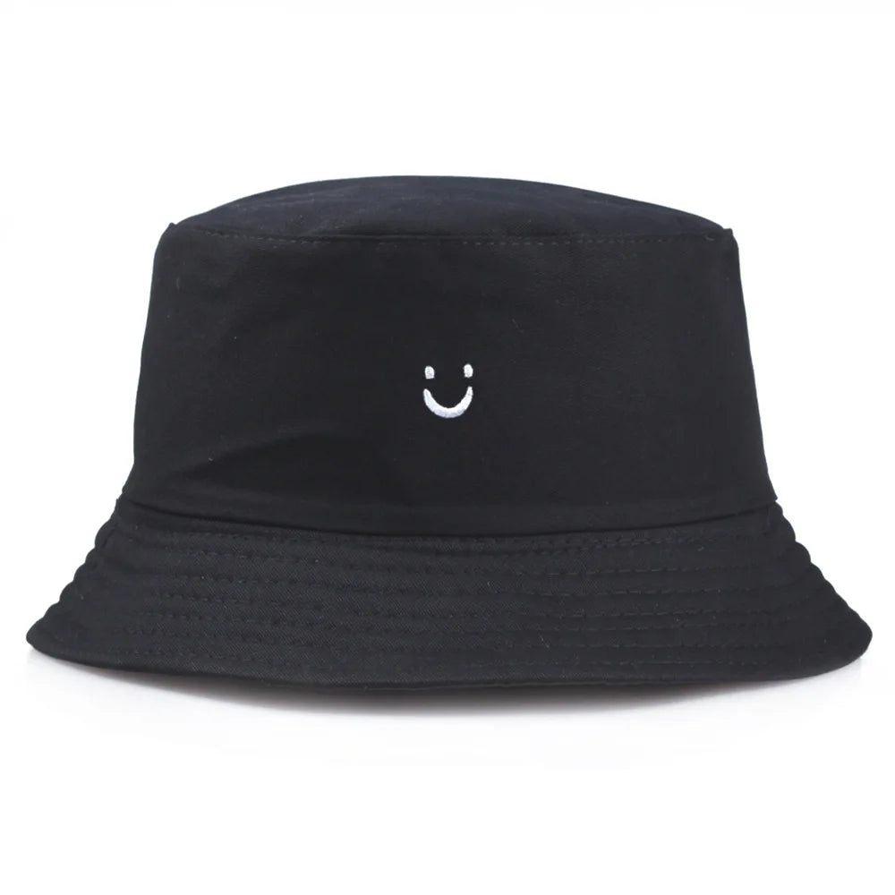 New Embroidered Fisherman Hat Women'S Cute Sunscreen Bowl Hat Men'S Outdoor Sunshade Hat