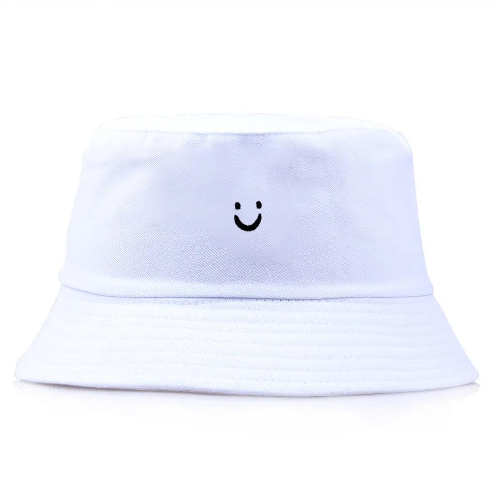 New Embroidered Fisherman Hat Women'S Cute Sunscreen Bowl Hat Men'S Outdoor Sunshade Hat