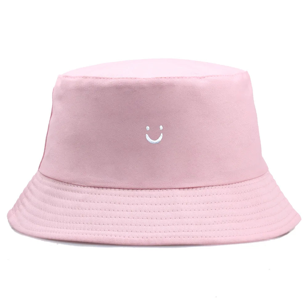 New Embroidered Fisherman Hat Women'S Cute Sunscreen Bowl Hat Men'S Outdoor Sunshade Hat