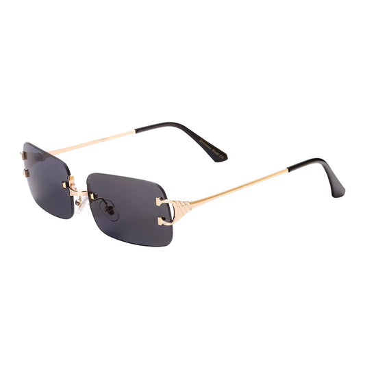 2025 Rimless Sunglasses UV400 Fashion Square Metal Glasses for Men Women Designer Man'S Brand Sun Shades for Outdoor